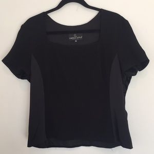 Carole Little long Black maxi skirt and Top Sz 16